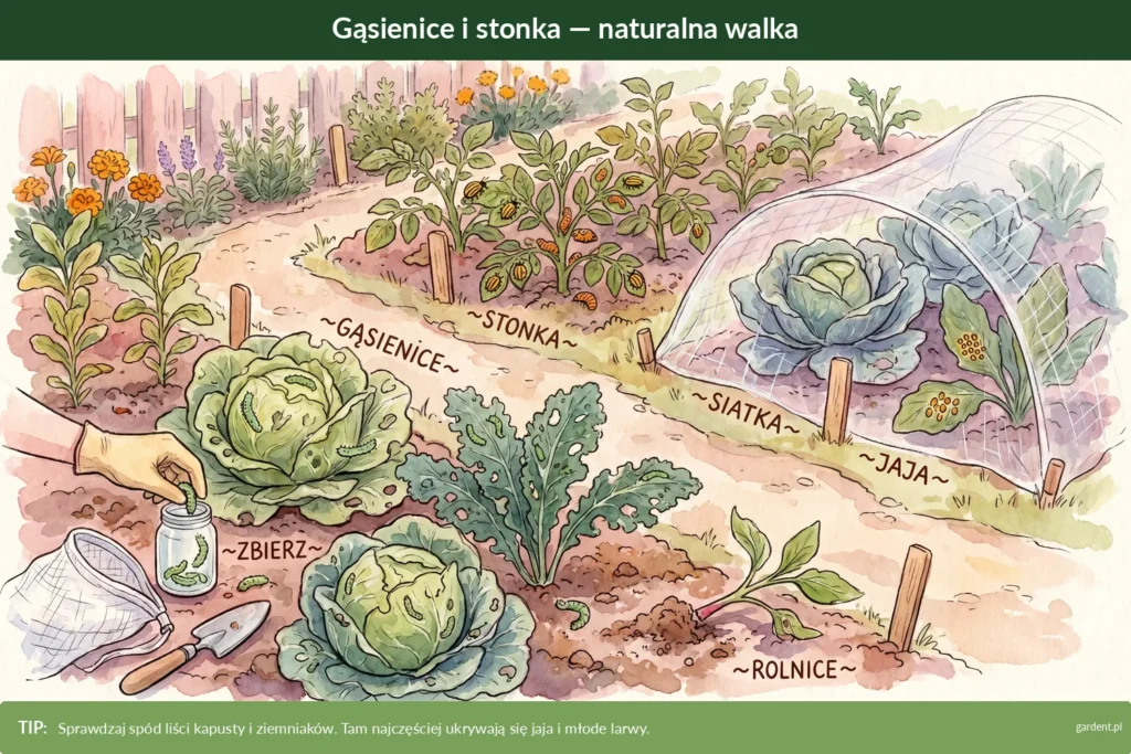 gąsienice i stonka jak zwalczać