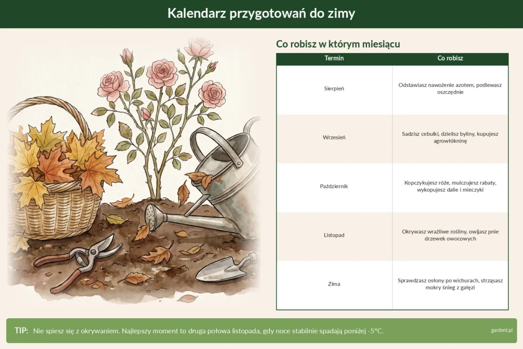 zimowanie roślin ogrodowych
