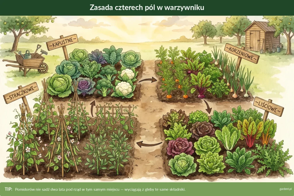 płodozmian w warzywniku