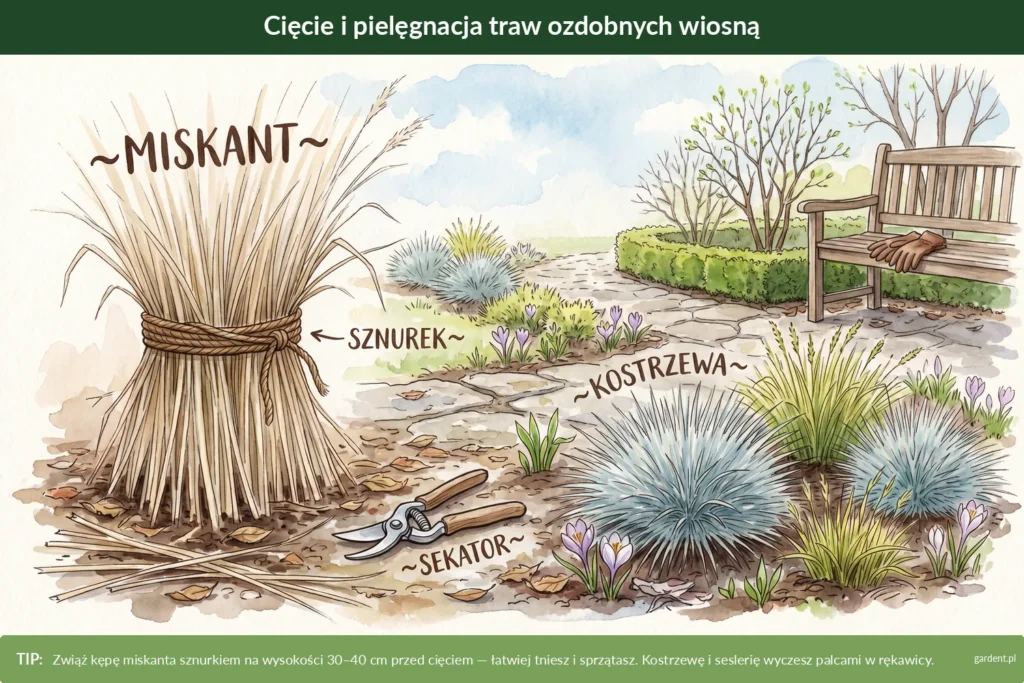 cięcie traw ozdobnych