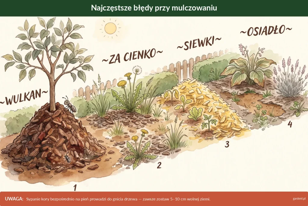 mulczowanie najczęstsze błędy