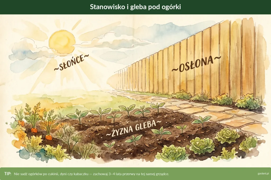 ogórki stanowisko i uprawa