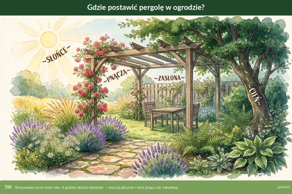pergola w ogrodzie