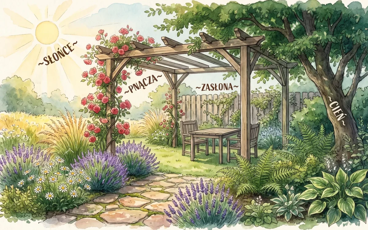 Pergola w ogrodzie – budowa i rośliny pnące
