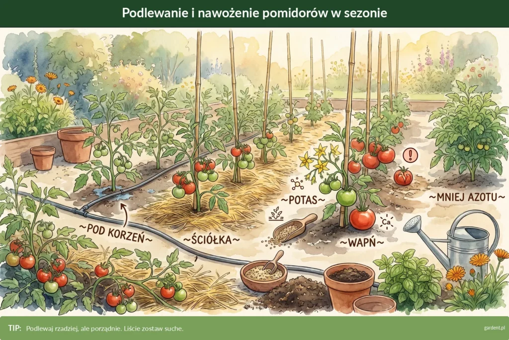 podlewanie i nawożenie pomidorów