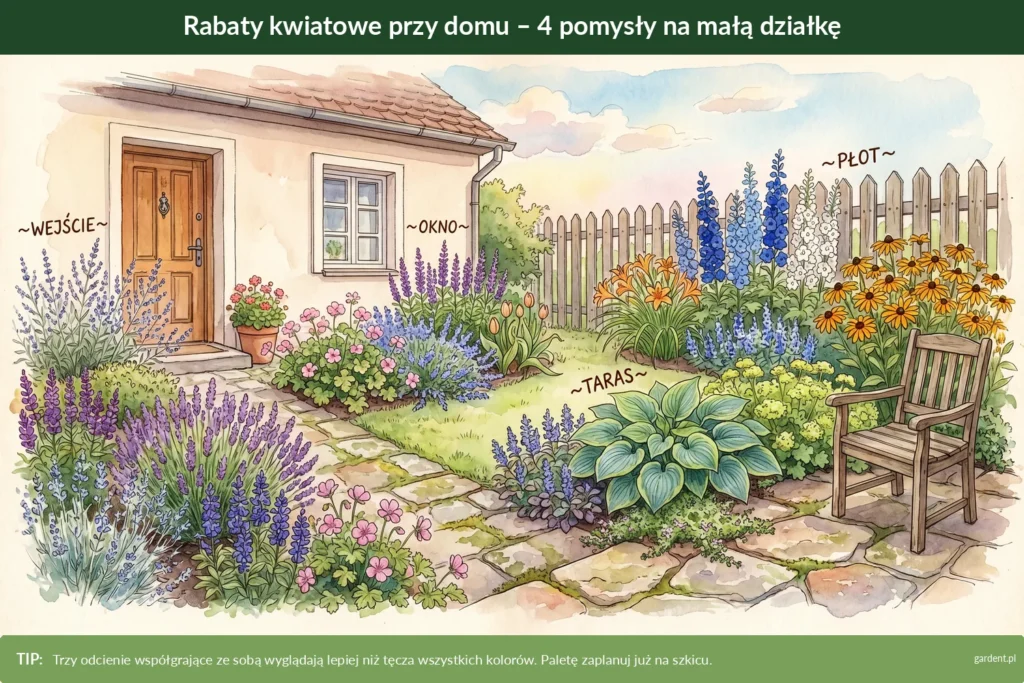 rabaty kwiatowe do małego ogrodu