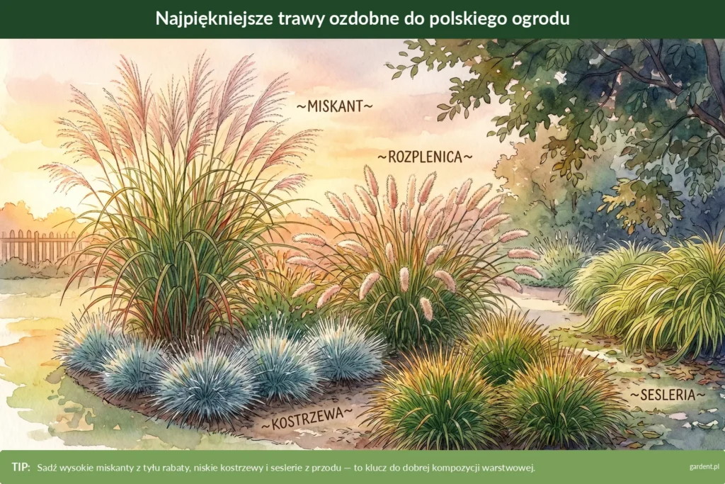 trawy ozdobne do ogrodu