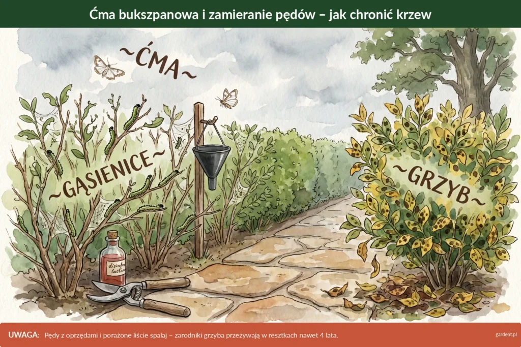 bukszpan choroby i szkodniki
