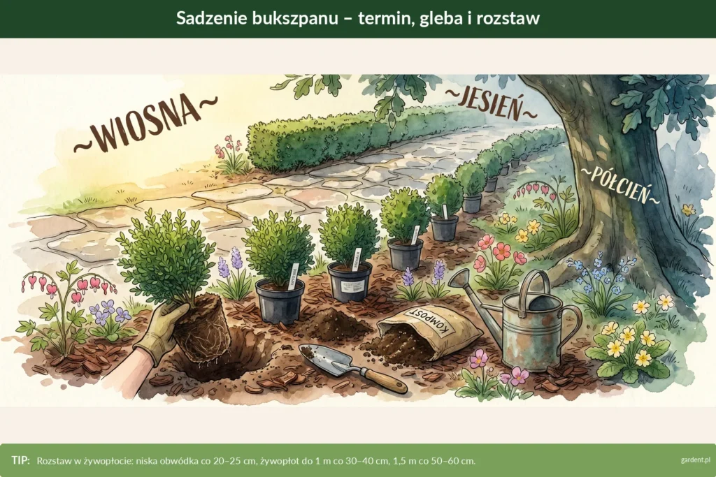 sadzenie bukszpanu