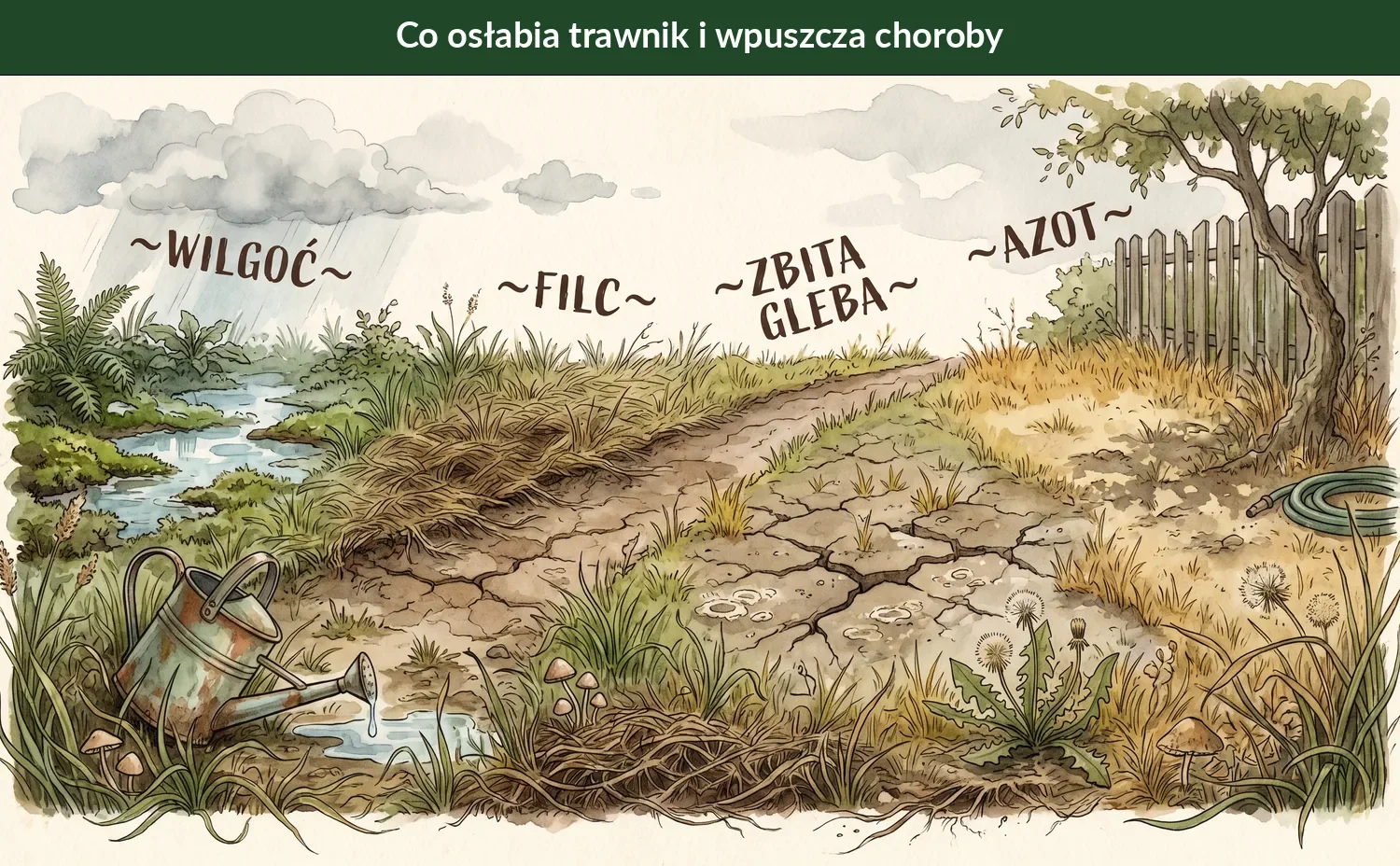 Choroby trawnika – jak rozpoznać i skutecznie wyleczyć darń