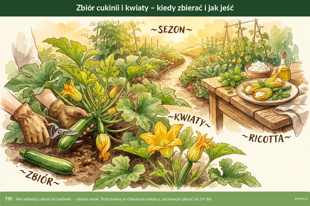 cukinia kiedy zbierać i jak jeść