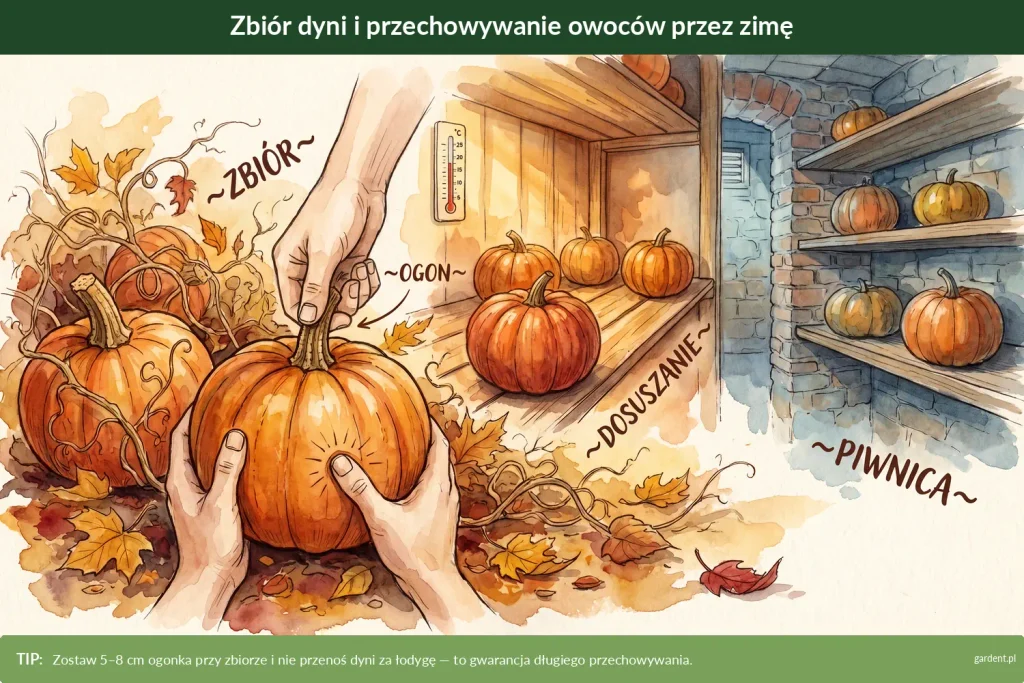 dynia zbiór i przechowywanie zimą