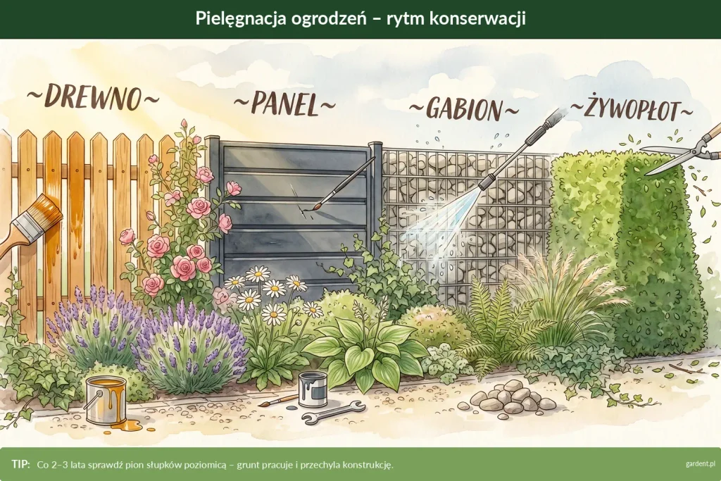 ogrodzenia pielęgnacja