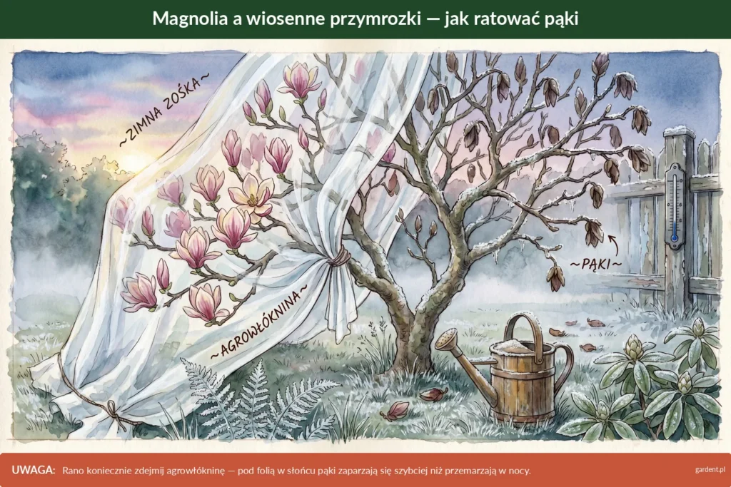 magnolia a przymrozki