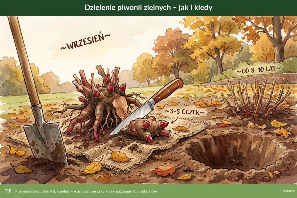 jak przesadzać piwonie