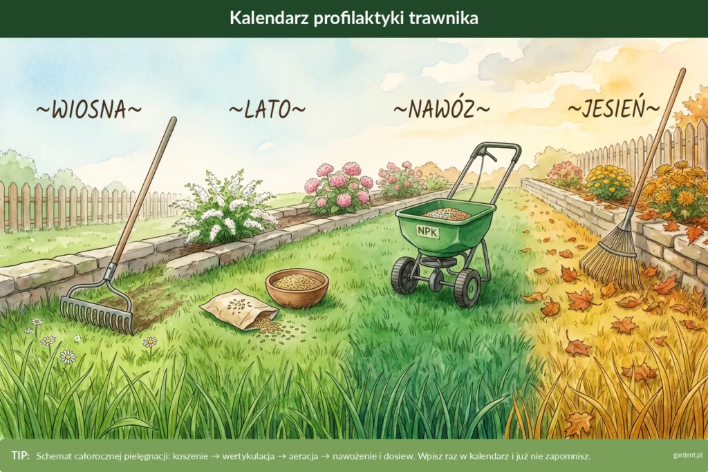 profilaktyka chorób trawnika