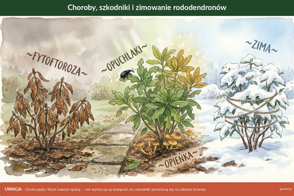 rododendrony choroby