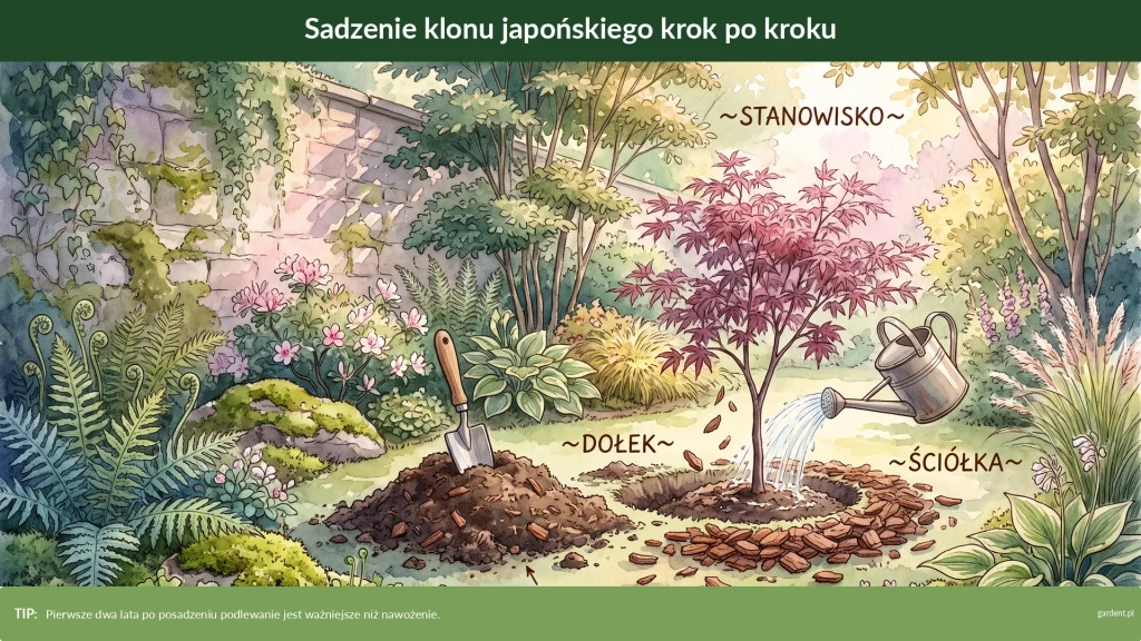klon japoński sadzenie krok po kroku
