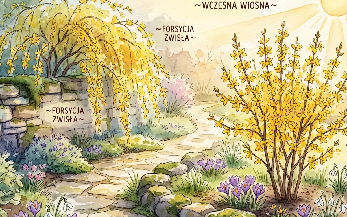 Forsycja w ogrodzie – jak sadzić, ciąć i pielęgnować złoty krzew