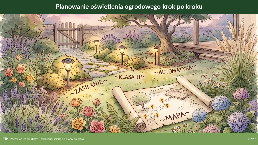 planowanie oświetlenia ogrodowego