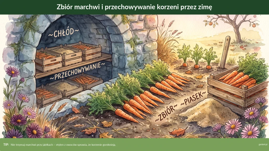 zbiór i przechowywanie marchwi w zimie
