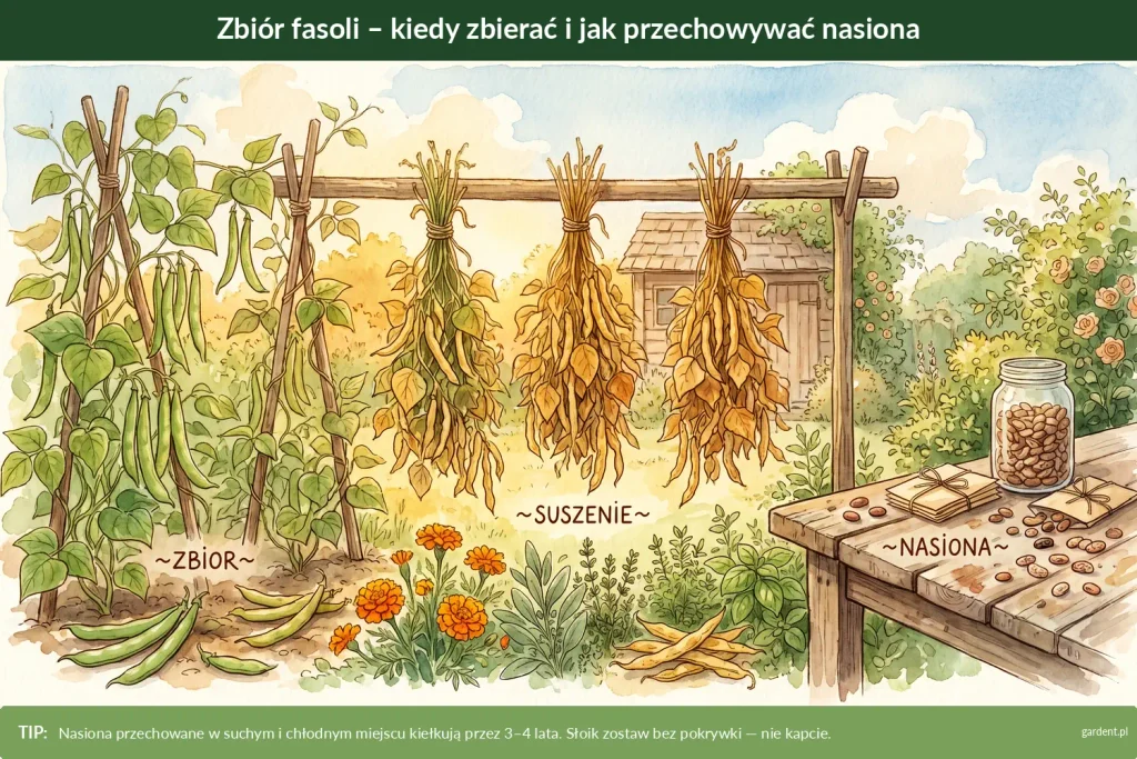 kiedy zbierać fasolę i jak przechowywać nasiona