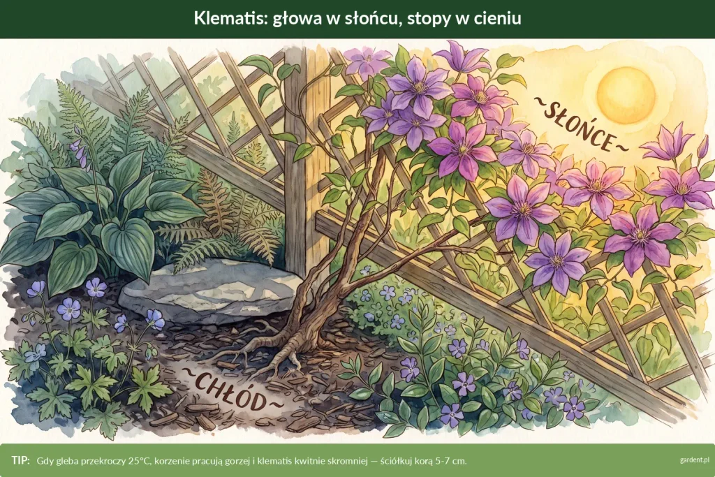 klematis - wymagania i stanowisko w ogrodzie