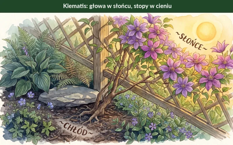 Klematisy w ogrodzie – sadzenie, cięcie i odmiany powojników