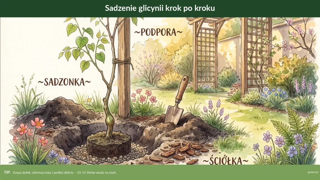 glicynia sadzenie krok po kroku