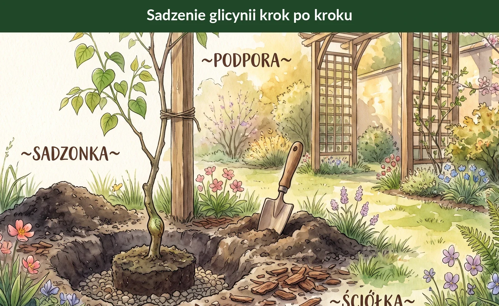 Glicynia w ogrodzie – jak sadzić, ciąć i pielęgnować wisterię