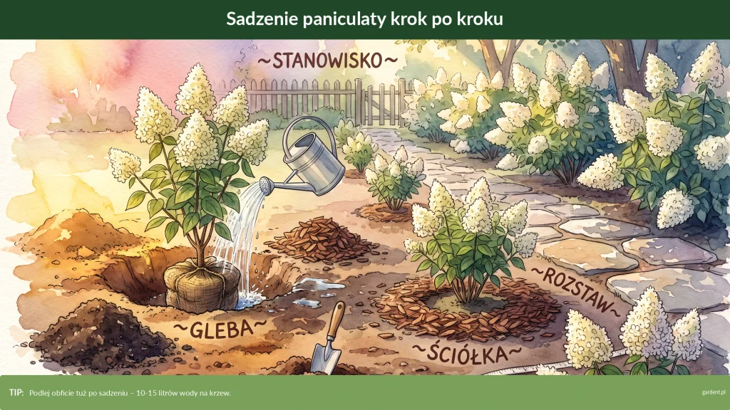 hortensja sadzenie krok po kroku