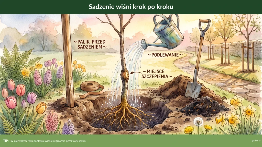 sadzenie wiśni krok po kroku